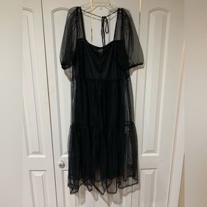 H&M goth style mesh dress